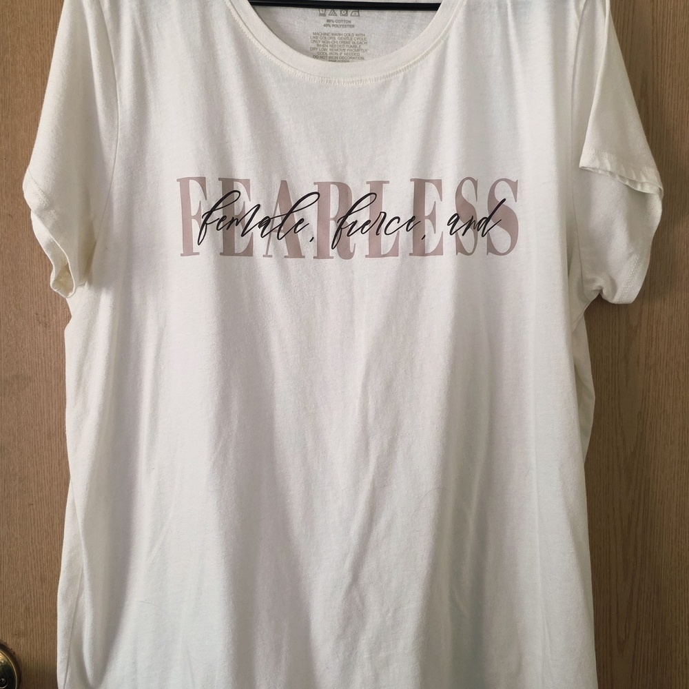 Fearless Cream Short Sleeve Tee